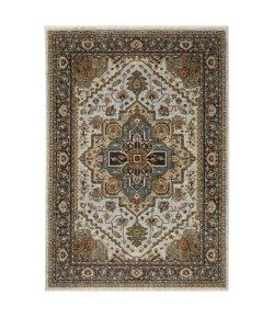 Oriental Weavers Aberdeen 1144W Ivory/ Blue Area Rug 2 ft. 3 in. X 7 ft. 6 in. Runner