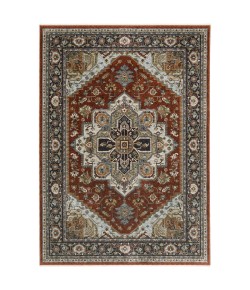 Oriental Weavers Aberdeen 1144R Red/ Blue Area Rug 2 ft. 3 in. X 7 ft. 6 in. Runner