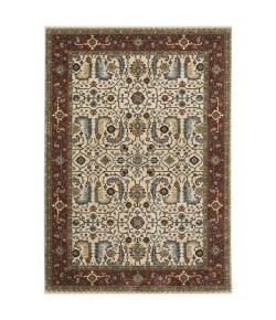 Oriental Weavers Aberdeen 144D1 Ivory/ Red Area Rug 2 ft. 3 in. X 7 ft. 6 in. Runner