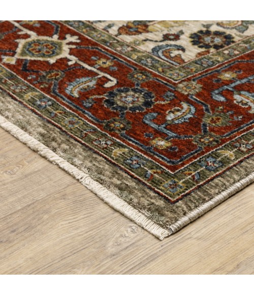 Aberdeen Area Rug Oriental Weavers Area Rug Aberdeen 144D1 Ivory 6' 7" X 9' 6"