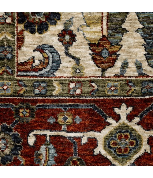 Aberdeen Area Rug Oriental Weavers Area Rug Aberdeen 144D1 Ivory 6' 7" X 9' 6"