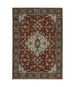 Oriental Weavers Aberdeen 4151R Red/ Blue Area Rug 6 ft. 7 in. X 9 ft. 6 in. Rectangle