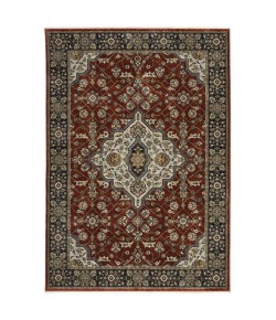 Oriental Weavers Aberdeen 4151R Red/ Blue Area Rug 2 ft. 3 in. X 7 ft. 6 in. Runner