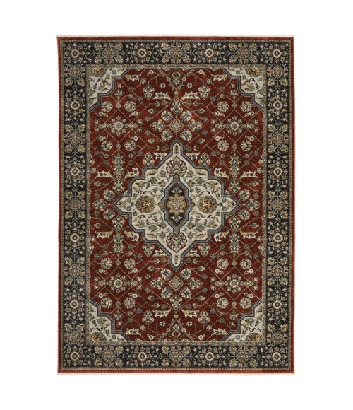 Oriental Weavers Area Rug Aberdeen 4151R Red 6' 7" X  9' 6"