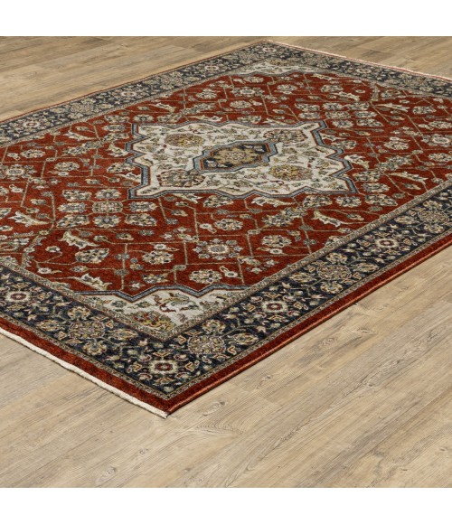 Oriental Weavers Area Rug Aberdeen 4151R Red 6' 7" X  9' 6"