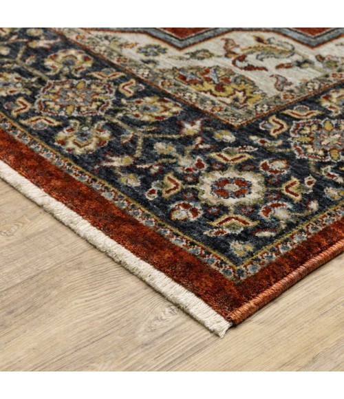 Oriental Weavers Area Rug Aberdeen 4151R Red 6' 7" X  9' 6"