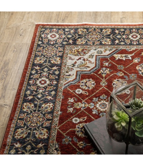 Oriental Weavers Area Rug Aberdeen 4151R Red 6' 7" X  9' 6"