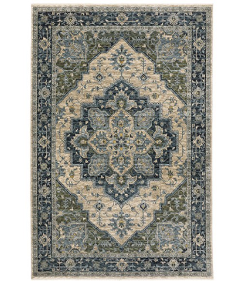 Oriental Weavers ABERDEEN Blue 51G 7ft.10in. Round Rug
