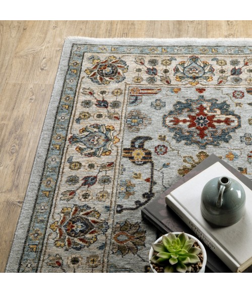 Aberdeen Area Rug Oriental Weavers Area Rug Aberdeen 561W1 Blue 3' 3" X 5'