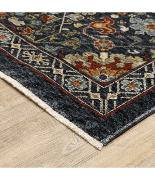 Aberdeen Area Rug Oriental Weavers Area Rug Aberdeen 006B1 Blue 2' X 3'