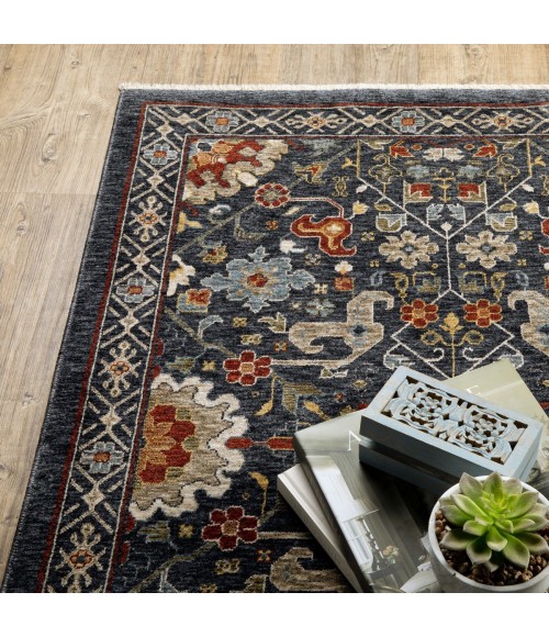 Aberdeen Area Rug Oriental Weavers Area Rug Aberdeen 006B1 Blue 2' X 3'