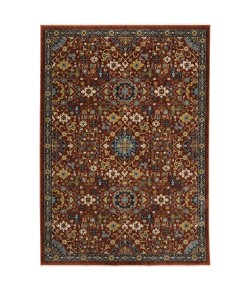 Oriental Weavers Aberdeen 006R1 Red/ Multi Area Rug 6 ft. 7 in. X 9 ft. 6 in. Rectangle