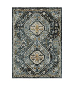 Oriental Weavers Aberdeen 7150B Blue/ Gold Area Rug 3 ft. 3 in. X 5 ft. Rectangle