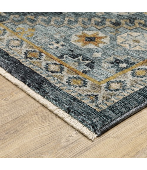 Oriental Weavers Area Rug Aberdeen 7150B Blue 9'10" X 12'10"