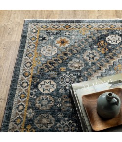 Oriental Weavers Aberdeen 7150B Blue/ Gold Area Rug 3 ft. 3 in. X 5 ft. Rectangle