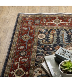 Oriental Weavers Aberdeen 752W1 Ivory/ Red Area Rug 7 ft. 10 in. X 10 ft. 10 in. Rectangle