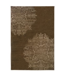 Oriental Weavers Adrienne 4174D Brown/ Stone Area Rug 6 ft. 7 in. X 9 ft. 6 in. Rectangle