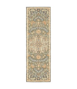 Oriental Weavers Alfresco 28401 Blue/ Green Area Rug 2 ft. 6 in. X 8 ft. Runner