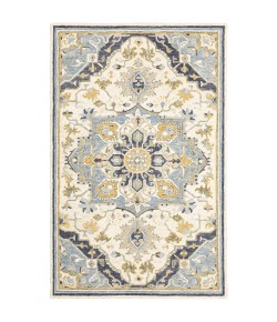 Oriental Weavers Alfresco 28402 Blue/ Ivory Area Rug 10 ft. X 13 ft. Rectangle