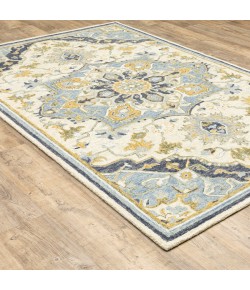 Oriental Weavers Alfresco 28402 Blue/ Ivory Area Rug 2 ft. 6 in. X 8 ft. Runner