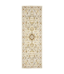 Oriental Weavers Alfresco 28403 Ivory/ Beige Area Rug 2 ft. 6 in. X 8 ft. Runner