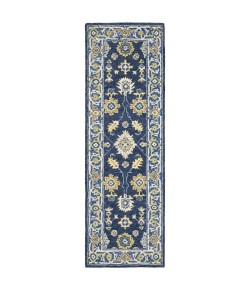 Oriental Weavers Alfresco 28405 Navy/ Blue Area Rug 2 ft. 6 in. X 8 ft. Runner