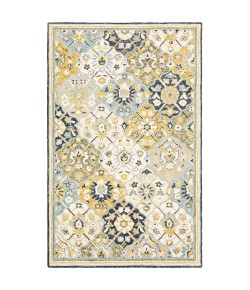 Oriental Weavers Alfresco 28406 Blue/ Gold Area Rug 3 ft. 6 in. X 5 ft. 6 in. Rectangle