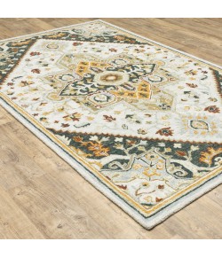 Oriental Weavers Alfresco 28407 Ivory/ Charcoal Area Rug 8 ft. X 10 ft. Rectangle