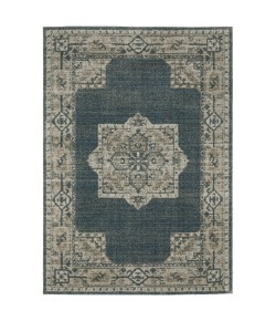 Oriental Weavers Alton 5501B Blue/ Beige Area Rug 6 ft. 7 in. X 9 ft. 6 in. Rectangle