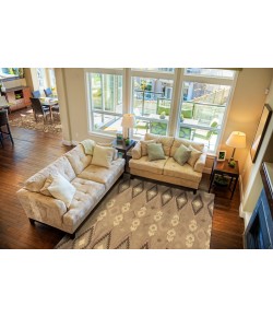 Oriental Weavers Anastasia 68001 Sand/ Ivory Area Rug 5 ft. 0 in. X 8 ft. 0 in. Rectangle