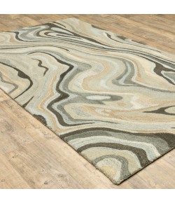 Oriental Weavers Anastasia 68007 Beige/ Charcoal Area Rug 8 ft. 0 in. X 10 ft. 0 in. Rectangle