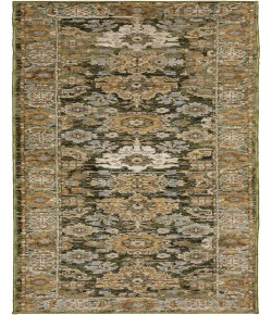 Oriental Weavers Andorra 2417B Green/ Gold 2 Ft. 3 In. X 8 Ft. Runner Rug