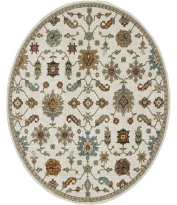 Oriental Weavers Andorra 2419B Ivory/ Multi 7 Ft.10 In. Round Rug