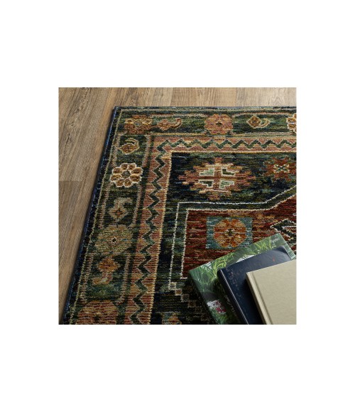 Oriental Weavers ANDORRA 2442a Blue/Multi Rug 3'3X5'2