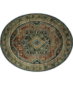 Oriental Weavers Andorra 2442A Blue/ Multi 7 Ft.10 In. Round Rug