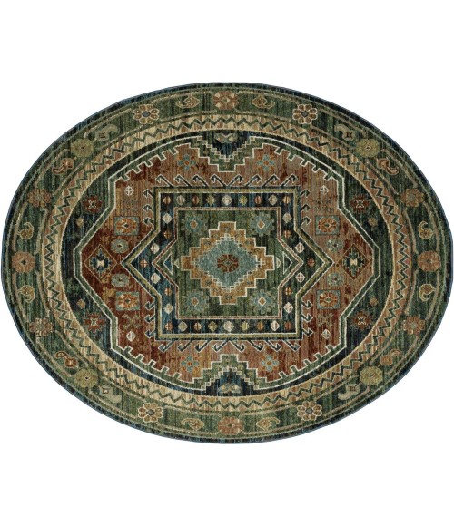 Oriental Weavers ANDORRA 2442a Blue/Multi Rug 3'3X5'2