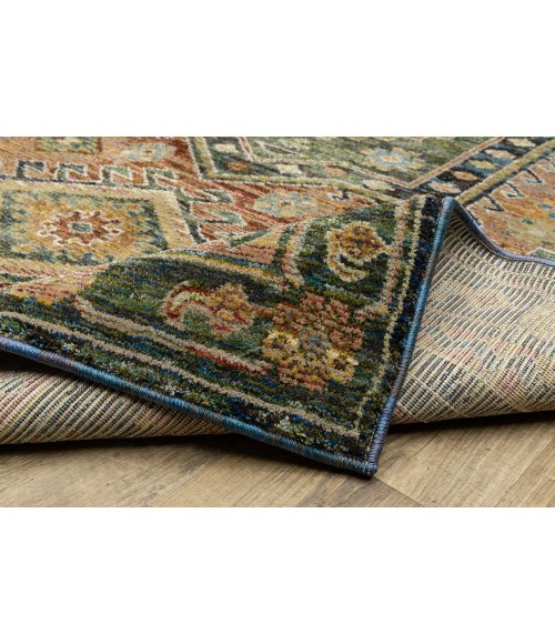 Oriental Weavers ANDORRA 2442a Blue/Multi Rug 3'3X5'2