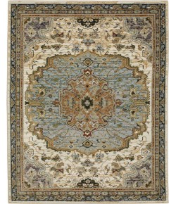 Oriental Weavers Andorra 2451B Ivory/ Blue 10 Ft. X 13 Ft. 2 In. Rectangle Rug
