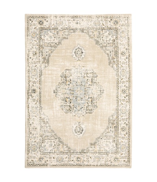 Oriental Weavers Area Rug Andorra 303D0 Beige 7'10" X 10'10"