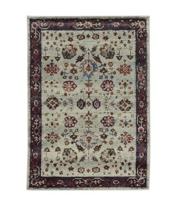 Oriental Weavers Andorra 6842D Stone/ Red Area Rug 7 ft. 10 in. X 10 ft. 10 in. Rectangle