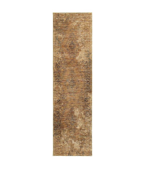 Oriental Weavers Area Rug Andorra 6845D Gold 10' 0" X 13' 2"