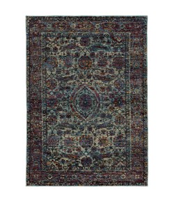 Oriental Weavers Andorra 6846B Blue/ Purple Area Rug 7 ft. 10 in. X 10 ft. 10 in. Rectangle