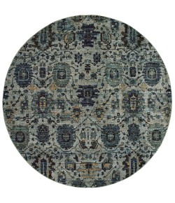 Oriental Weavers Andorra 7120A Blue/ Navy Area Rug 2 ft. 6 in. X 12 ft. 0 in. Runner