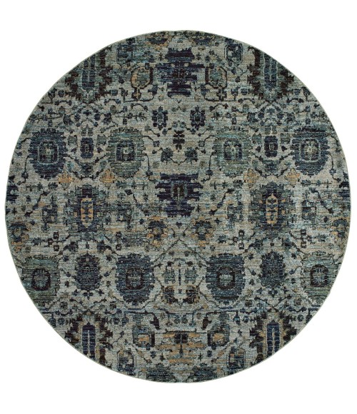 Andorra Area Rug Oriental Weavers Area Rug Andorra 7120A Blue 2' 6" X 12' 0" Runner