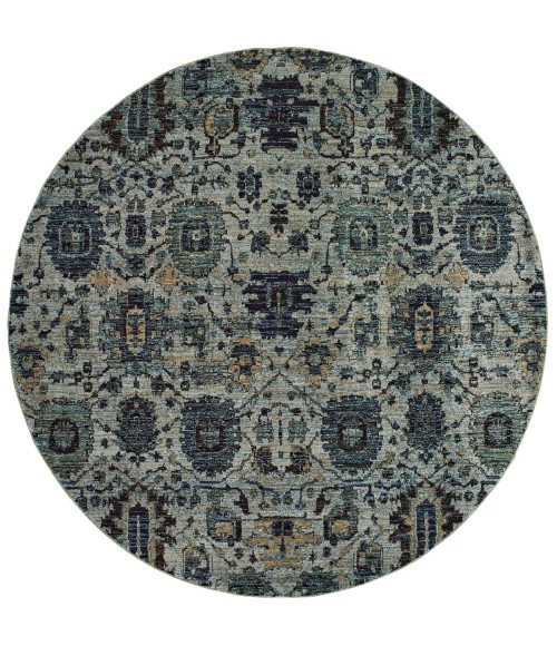 Oriental Weavers Area Rug Andorra 7120A Blue 10' 0" X 13' 2"