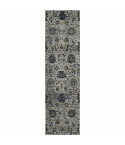 Oriental Weavers Andorra 7120A Blue/ Navy Area Rug 2 ft. 3 in. X 8 ft. 0 in. Runner