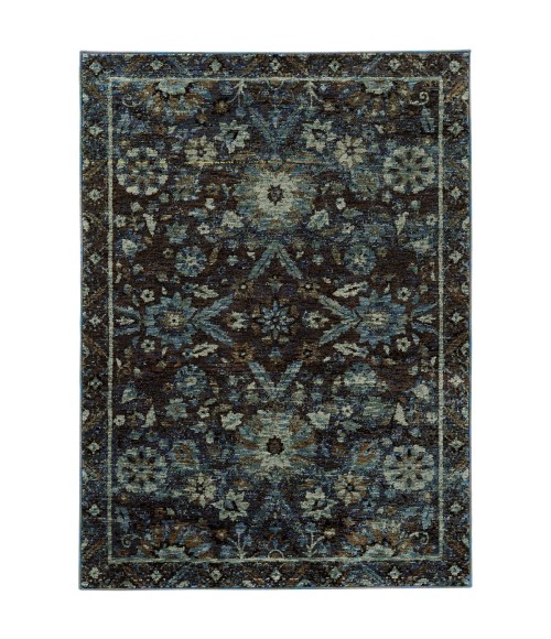 Andorra Area Rug Oriental Weavers Area Rug Andorra 7124A Navy 10' 0" X 13' 2"