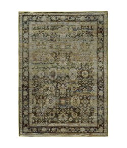 Oriental Weavers Andorra 7125C Green/ Brown Area Rug 8 ft. 6 in. X 11 ft. 7 in. Rectangle