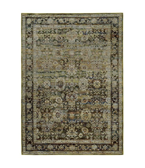 Oriental Weavers Area Rug Andorra 7125C Green 3' 3" X  5' 2"