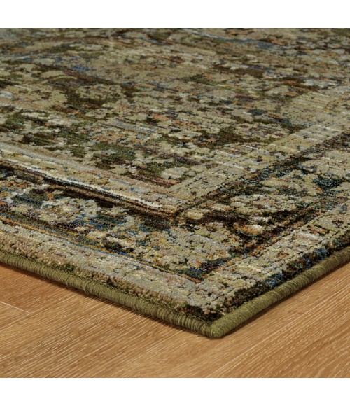 Andorra Area Rug Oriental Weavers Area Rug Andorra 7125C Green 8' 6" X 11' 7"